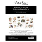 Paper Rose Afternoon in the Park Rub-on Transfers Pack 33417