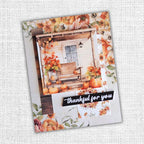 Paper Rose Autumn Florals 12x12 Paper 32961 thankful