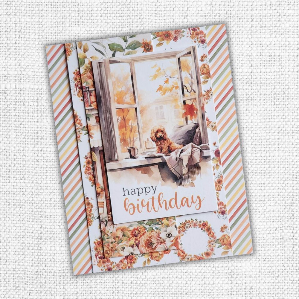 Paper Rose Autumn Florals 6x6 Paper 32982 birthday
