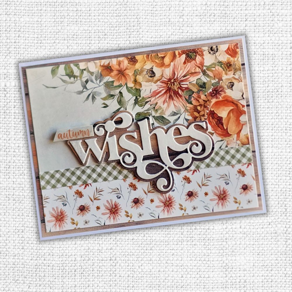 Paper Rose Autumn Florals 6x6 Paper 32982 wishes
