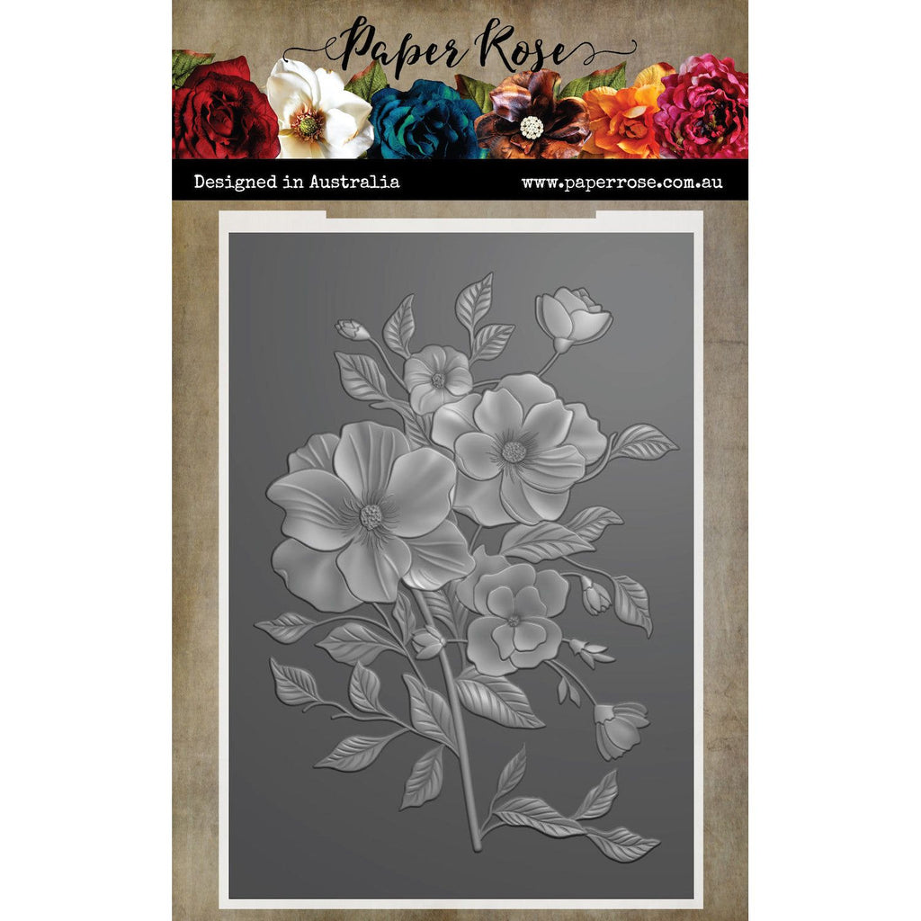 Paper Rose Beautiful Bouquet 3D Embossing Folder 32949