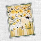 Paper Rose Bees and Butterflies 6x6 Paper 33558 bee