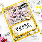 Paper Rose Bees and Butterflies 6x6 Paper 33558 thinking of you | color-code:ALT02