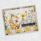 Paper Rose Bees and Butterflies Basics 12x12 Paper 33561 thinking of you