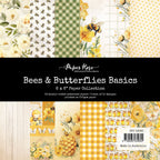 Paper Rose Bees and Butterflies Basics 6x6 Paper 33582