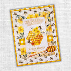 Paper Rose Bees and Butterflies Basics 6x6 Paper 33582 honey