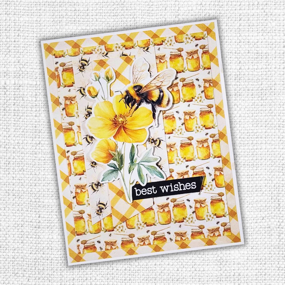 Paper Rose Bees and Butterflies Basics 6x6 Paper 33582 jar