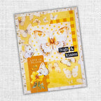 Paper Rose Bees and Butterflies Embossed Die Cuts 33585 hugs and kisses