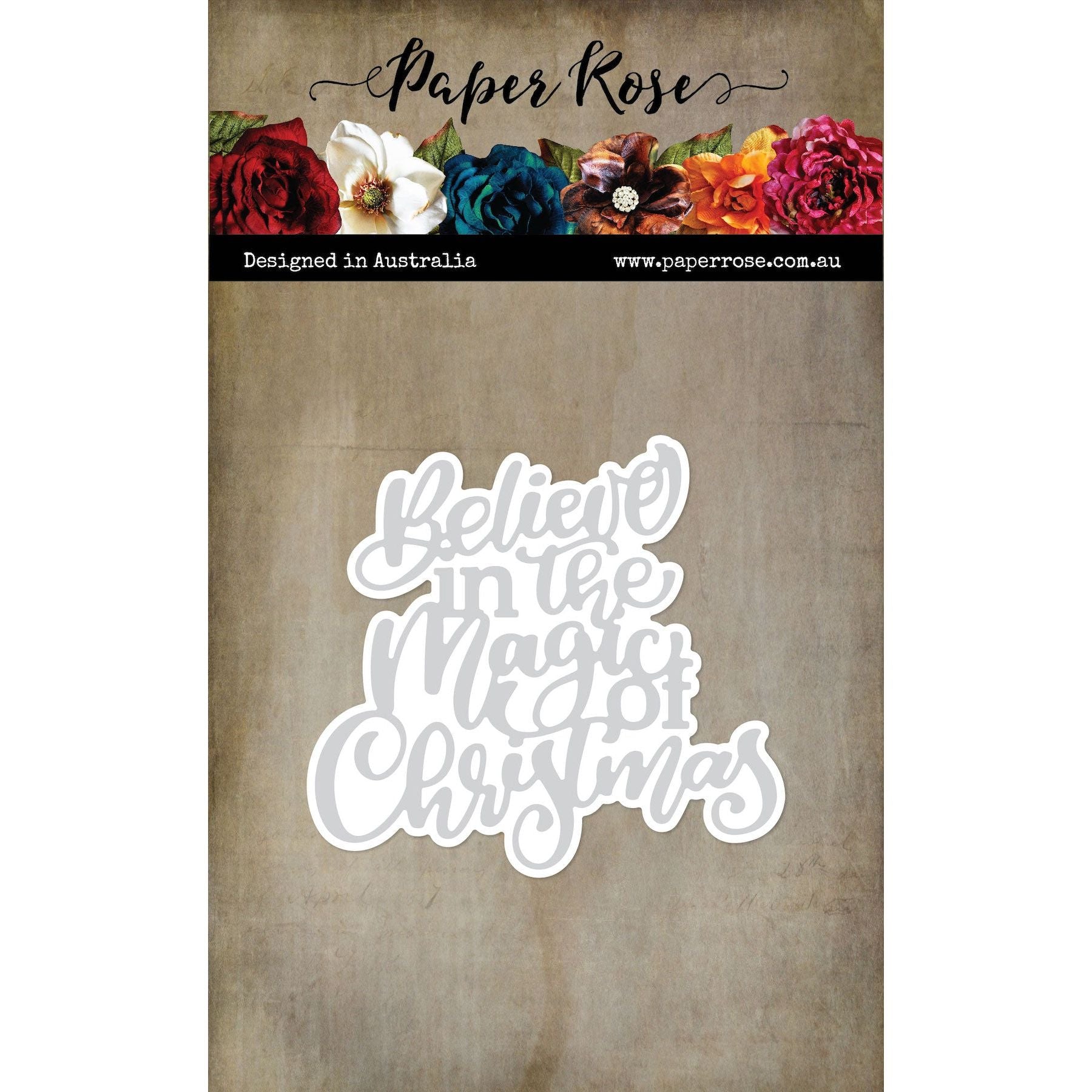 Paper Rose Believe In The Magic of Christmas Dies 32463