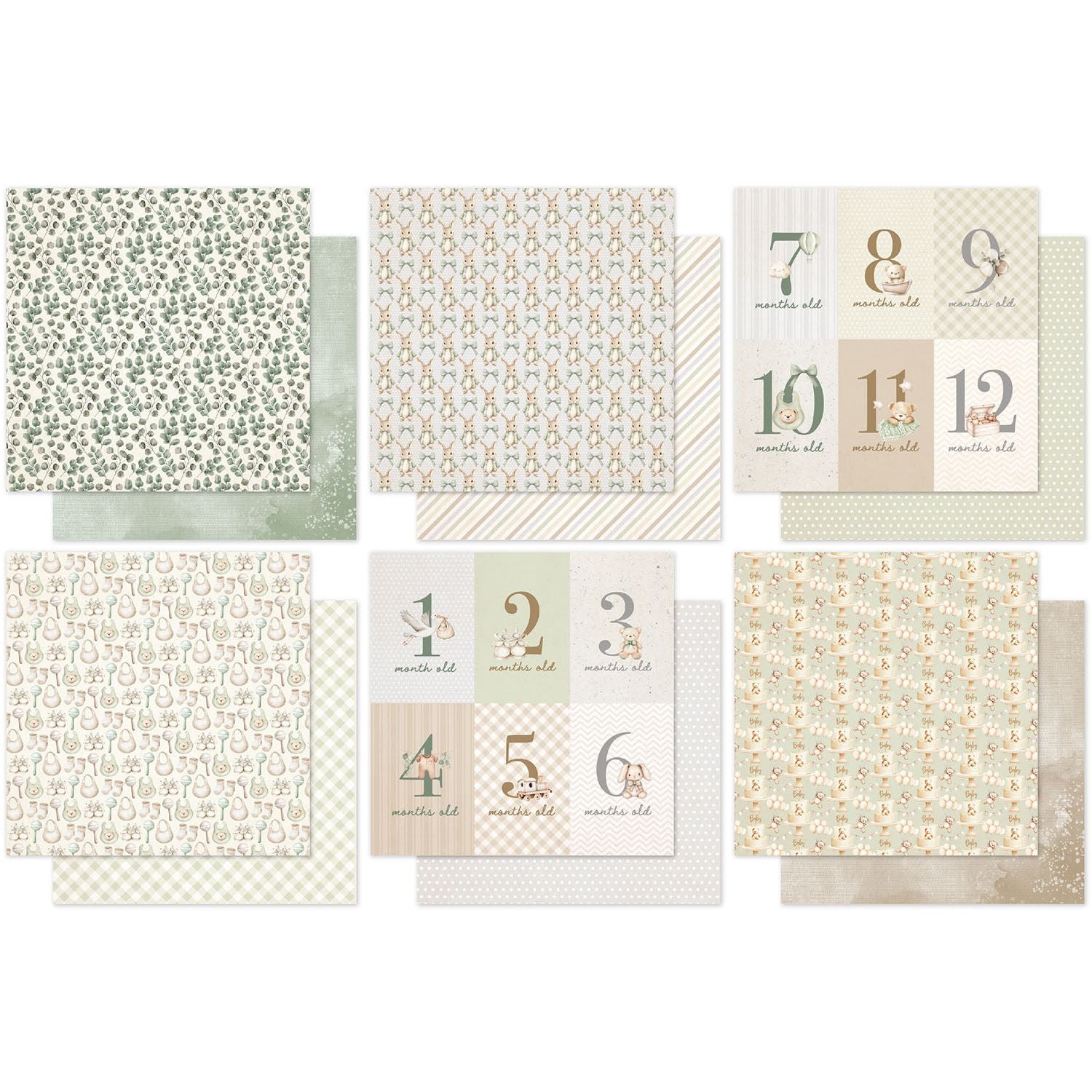 Paper Rose Boho Baby Basics 12x12 Paper 35101 sheets