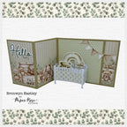 Paper Rose Boho Baby Embossed Die Cuts 35092 bear