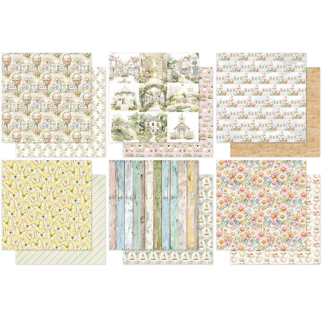 Paper Rose Bunny Hollow Basics 6x6 Paper Collection 36211 sheets