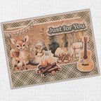 Paper Rose Campfire Tales 12x12 Paper 36733 chipmunk