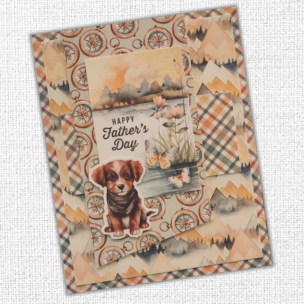 Paper Rose Campfire Tales 6x6 Paper 36730 puppy