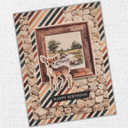Paper Rose Campfire Tales Basics 12x12 Paper 36766 deer