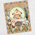 Paper Rose Campfire Tales Embossed Die Cuts 36754 cabin