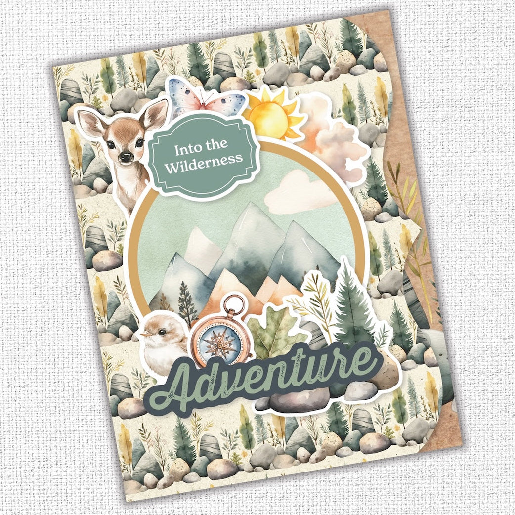 Paper Rose Campfire Tales Embossed Die Cuts 36754 compass