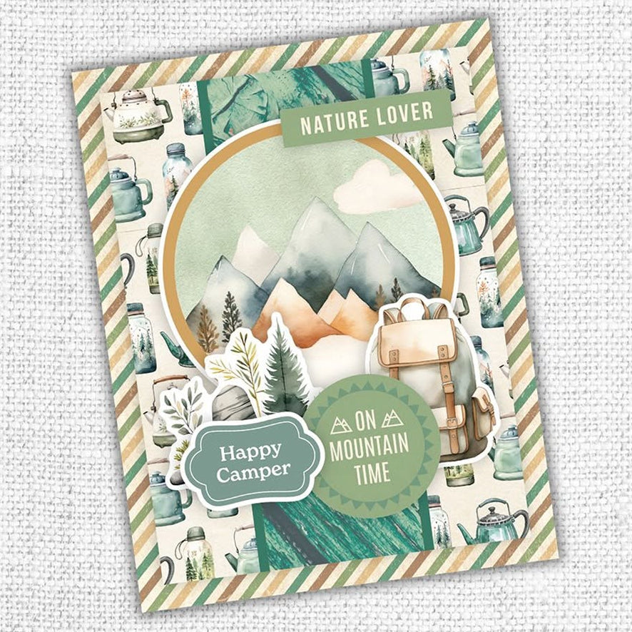 Paper Rose Campfire Tales Tags and Tickets Embossed Die Cuts 36787 nature lover