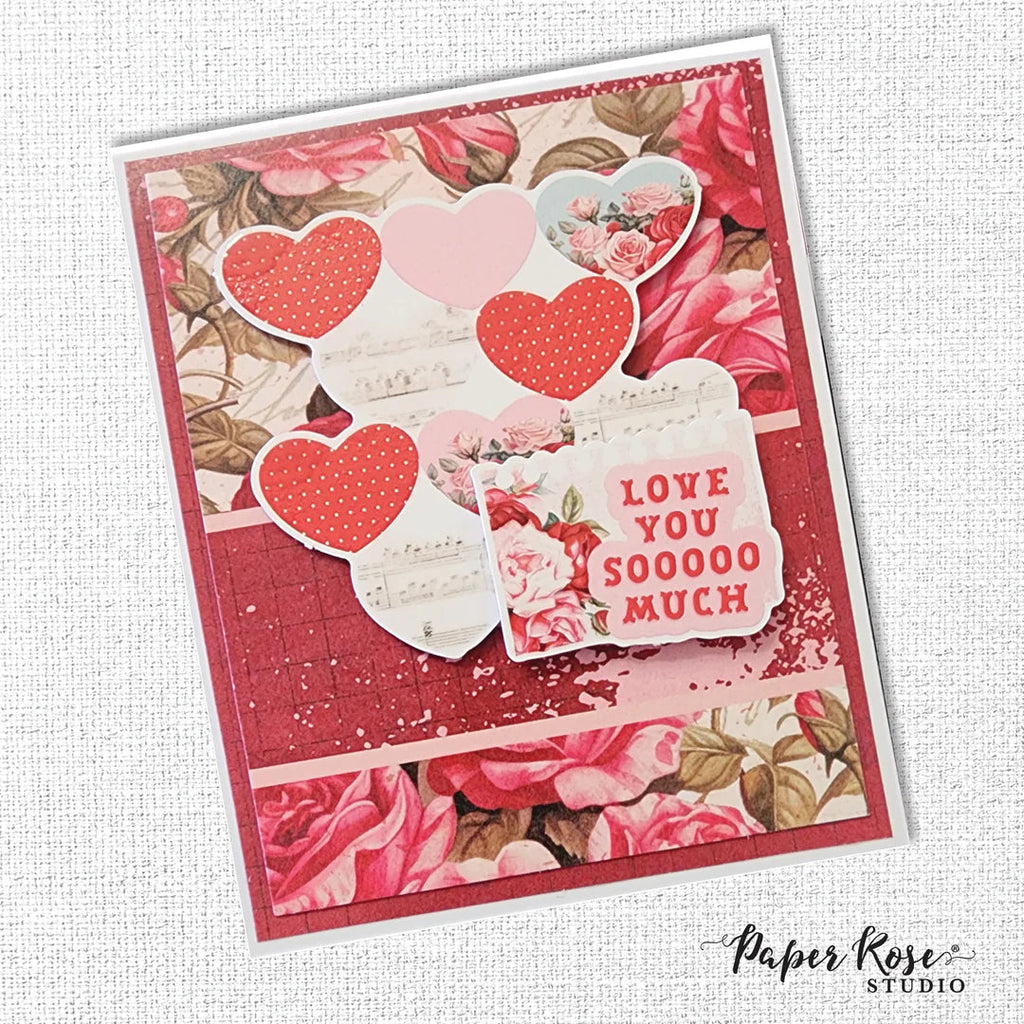 Paper Rose Candy Treats 12x12 Paper 33381 love you