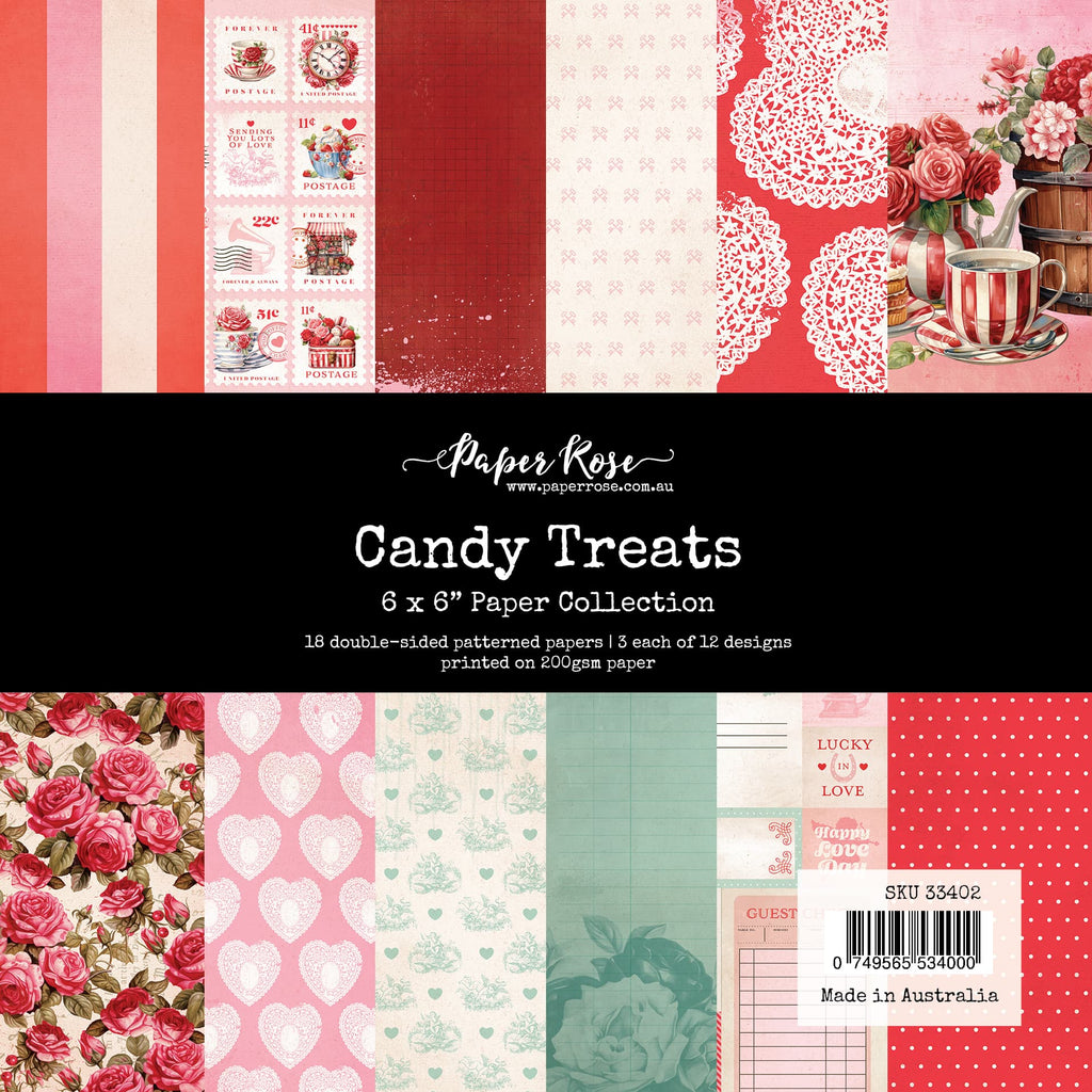 Paper Rose Candy Treats 6x6 Paper 33402