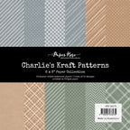 Paper Rose Charlie’s Kraft Patterns 6x6 Paper Pack 33171