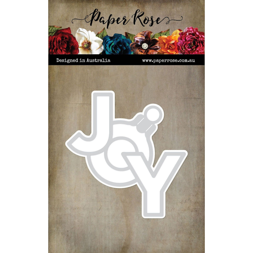 Paper Rose Christmas Bauble Layered Joy Dies 32460