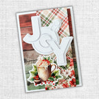 Paper Rose Christmas Bauble Layered Joy Dies 32460