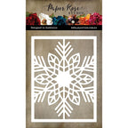 Paper Rose Christmas Snowflake Coverplate Die 32427