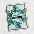 Paper Rose Christmas Snowflake Coverplate Die 32427