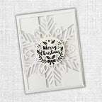 Paper Rose Christmas Snowflake Coverplate Die 32427