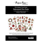 Paper Rose Christmas Tree Farm Embossed Die Cuts 35298