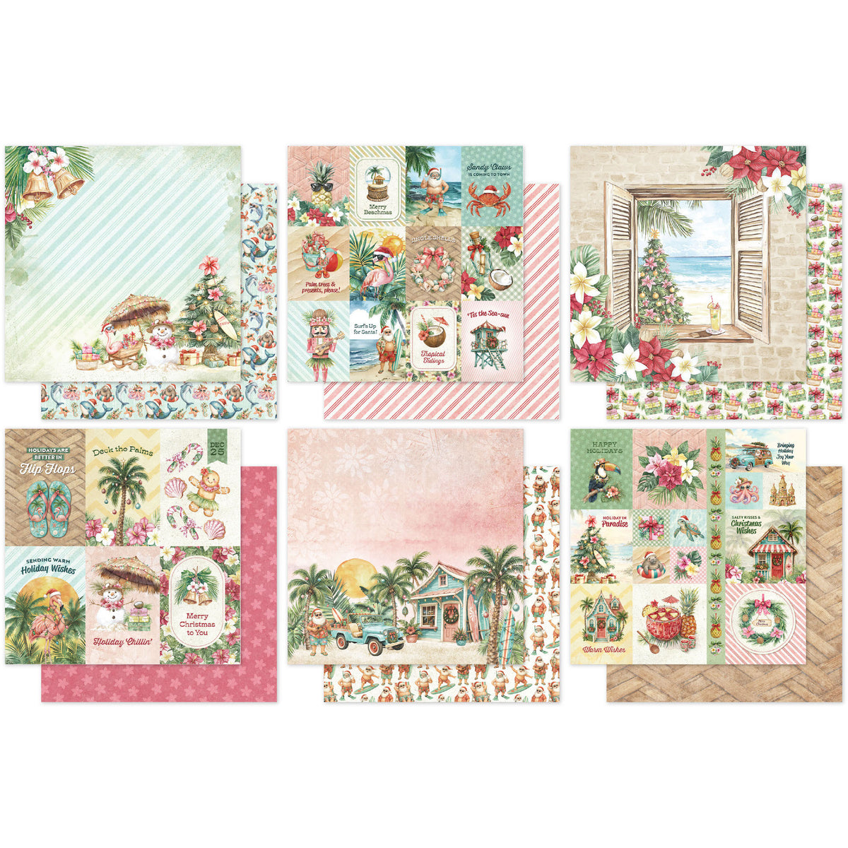 Paper Rose Christmas in Paradise 6x6 Paper 36913 sheets