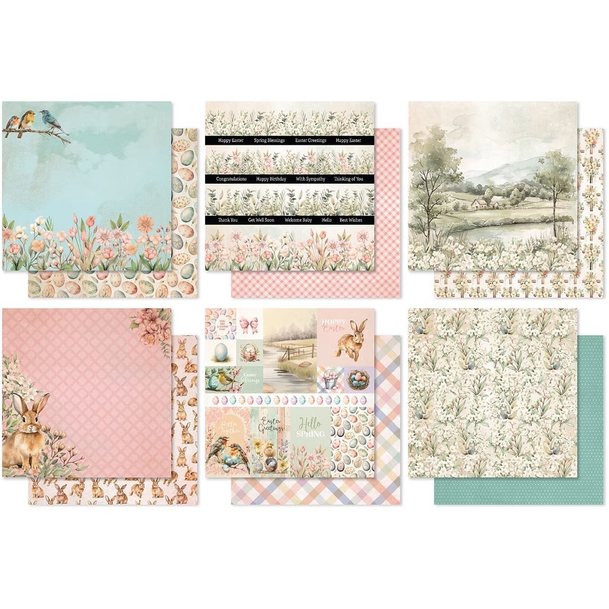 Paper Rose Easter Memories 12x12 Paper 33969 sheets