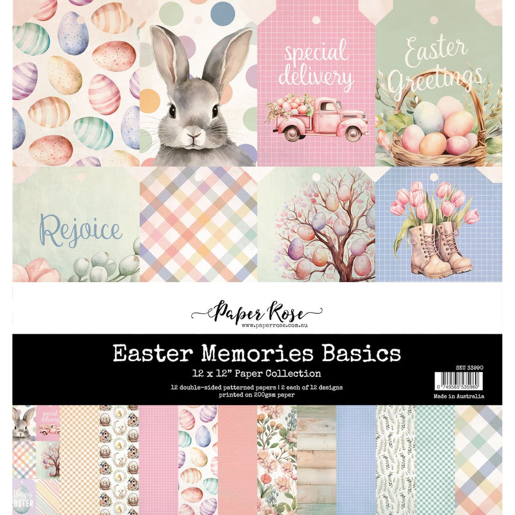Paper Rose Easter Memories Basics 12x12 Paper 33990