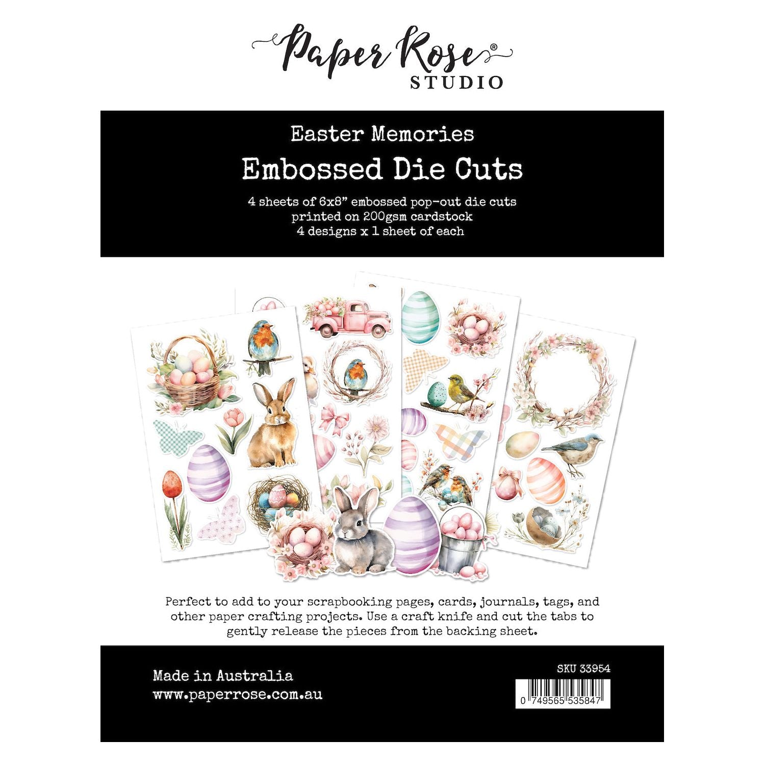 Paper Rose Easter Memories Embossed Die Cuts 33954