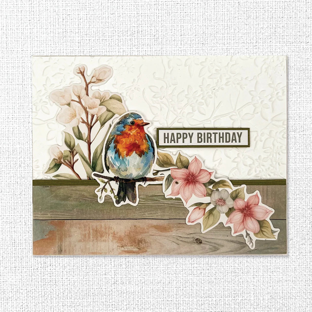 Paper Rose Easter Memories Tags Embossed Die Cuts 33957 bird