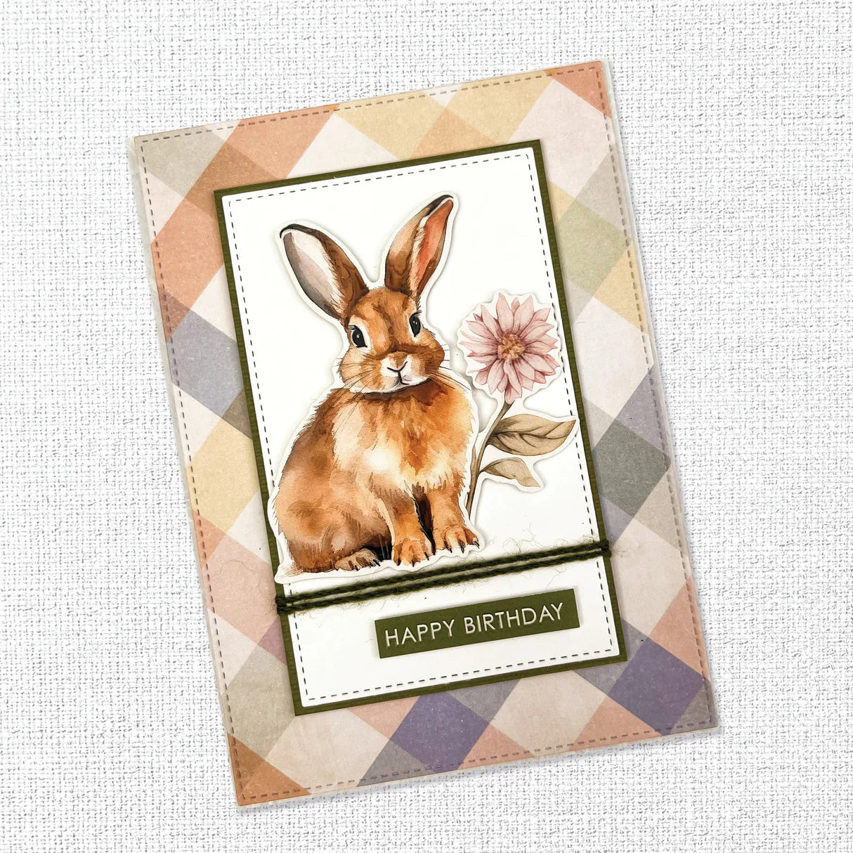 Paper Rose Easter Memories Tags Embossed Die Cuts 33957 bunny