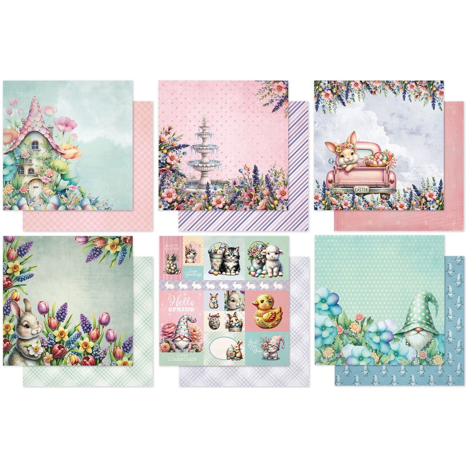 Paper Rose Easter Time Basics 12x12 Paper Collection 34089 sheets