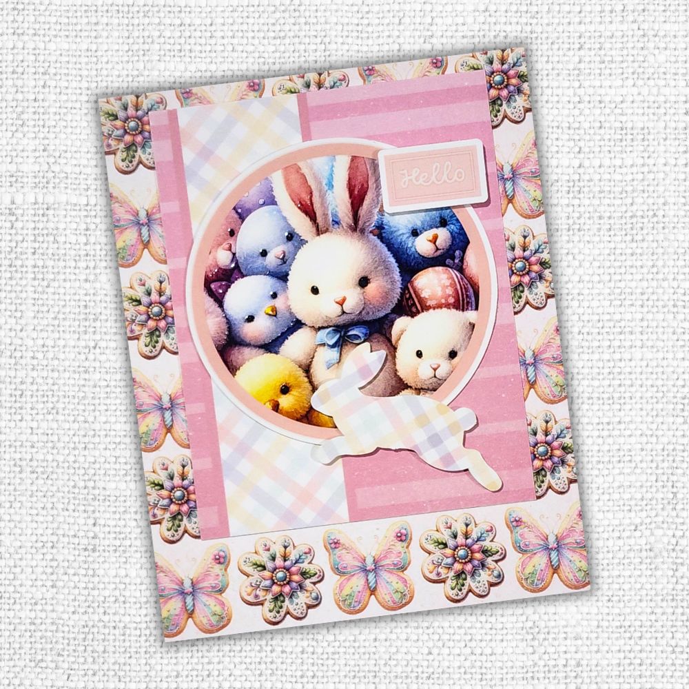 Paper Rose Easter Time Patterns 6x6 Paper Collection 34158 hello