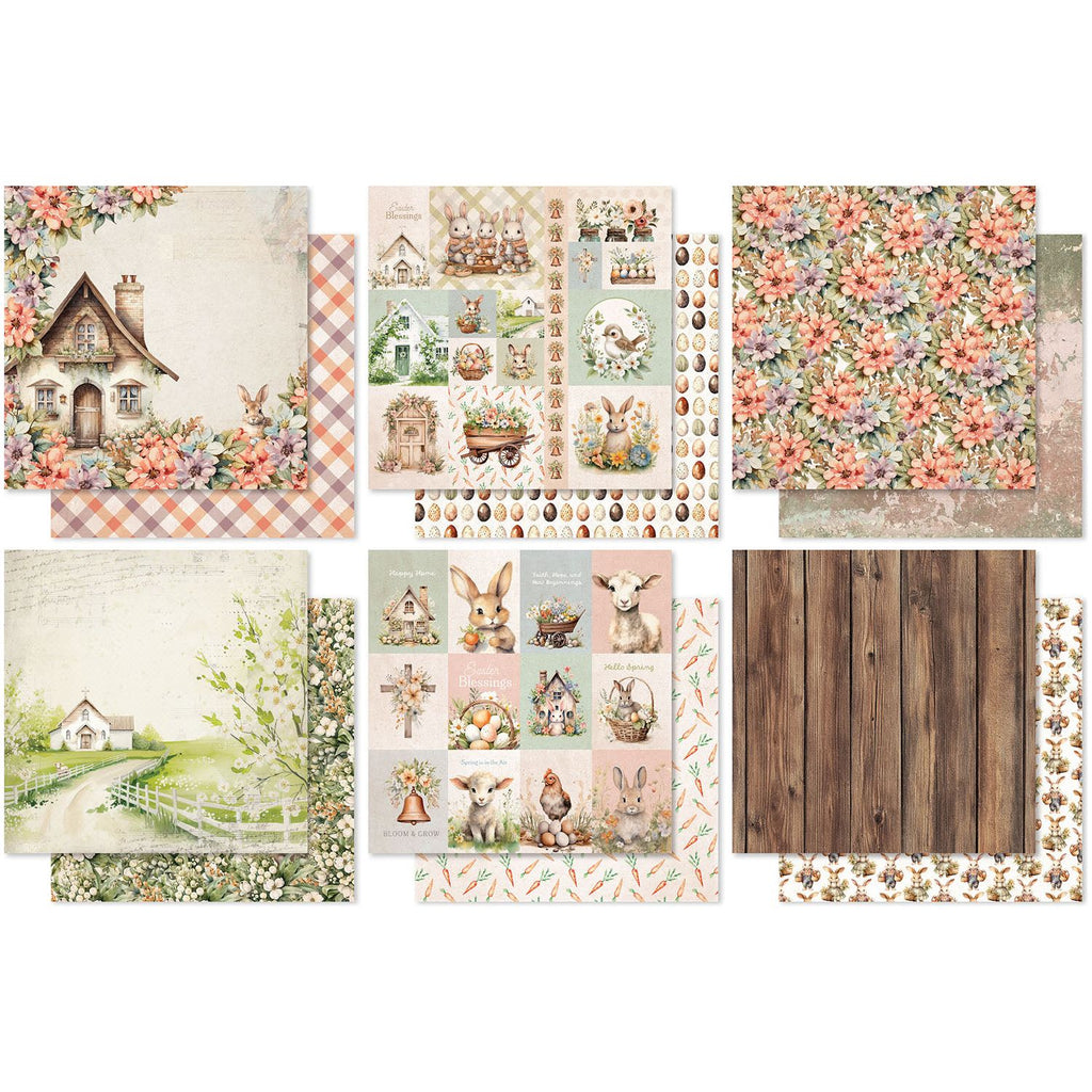 Paper Rose Easter Village 6x6 Paper 34038 sheets