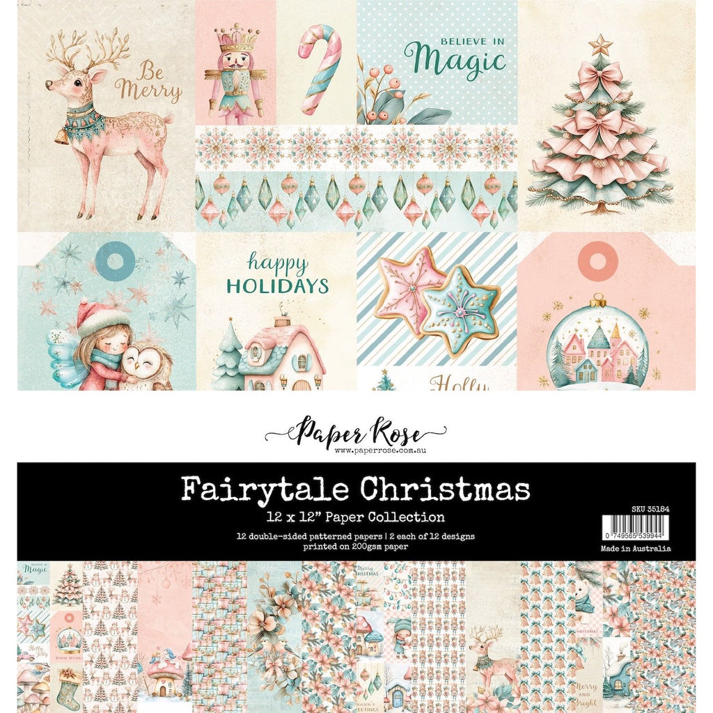 Paper Rose Fairytale Christmas 12x12 Paper Pack 35184