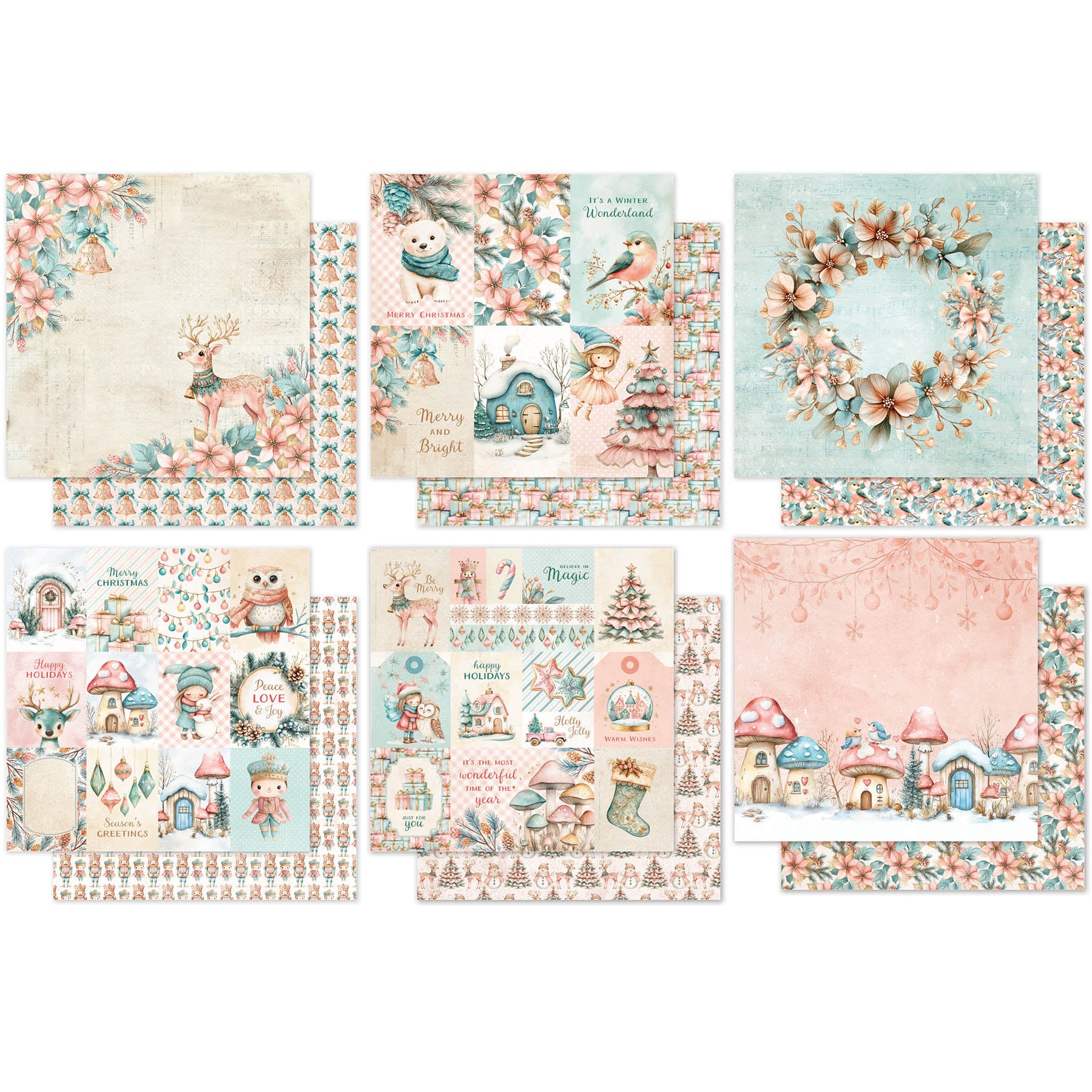 Paper Rose Fairytale Christmas 12x12 Paper Pack 35184 sheets