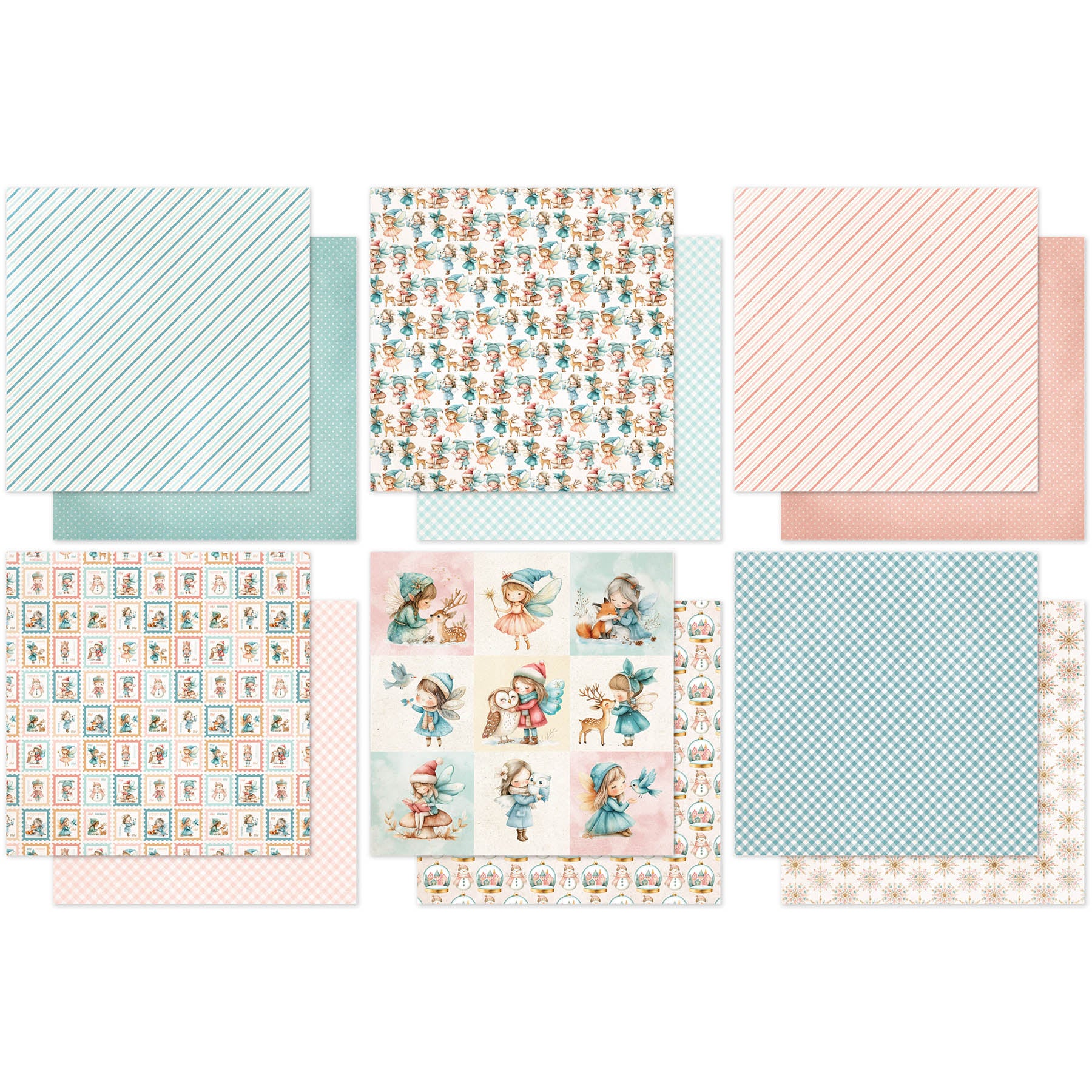 Paper Rose Fairytale Christmas Basics 6x6 Paper Pack 35205 sheets