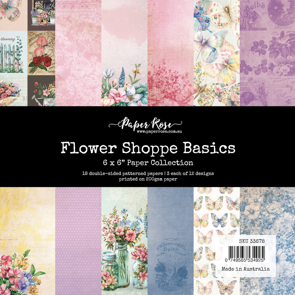 Paper Rose Flower Shoppe Basics 6x6 Paper 33678