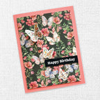 Paper Rose Flower Shoppe Basics 6x6 Paper 33678 butterflies