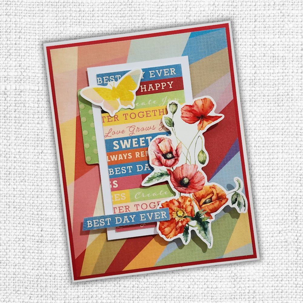 Paper Rose Grow With Love Embossed Die Cuts 33075 best day ever