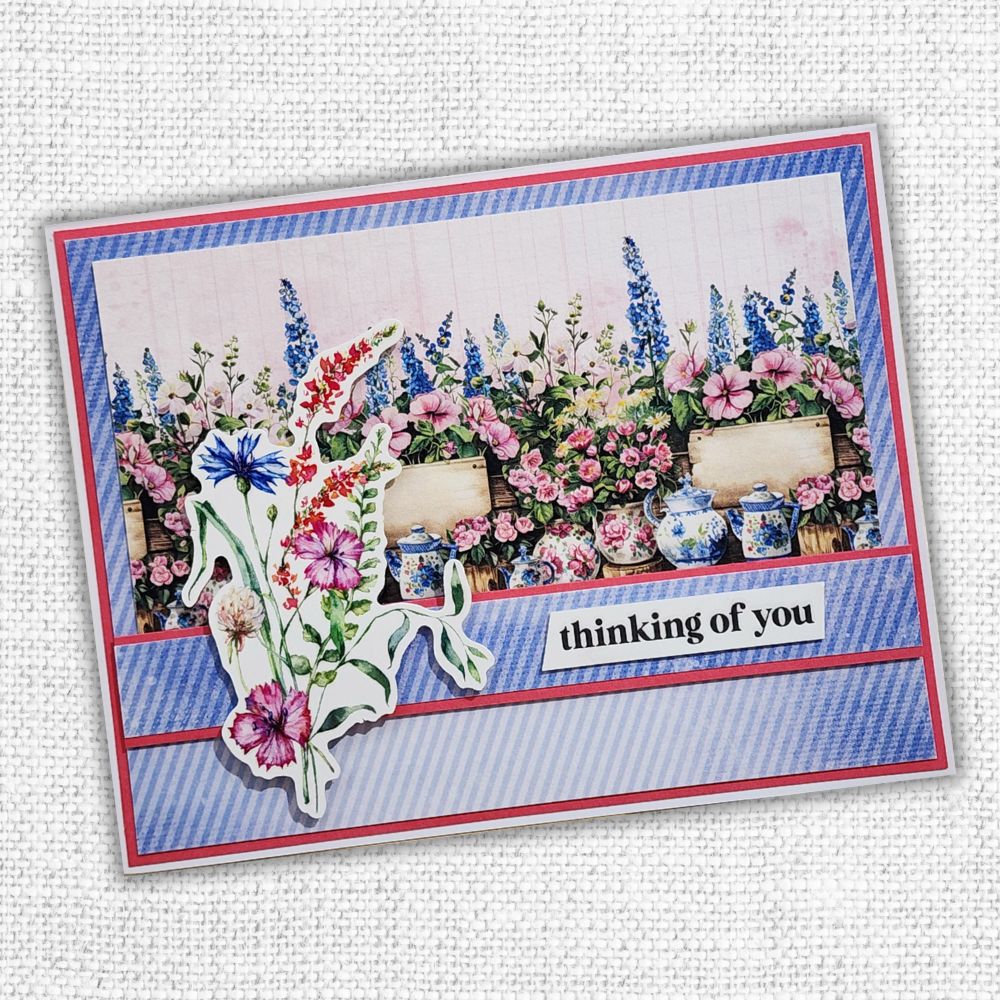 Paper Rose Grow With Love Embossed Die Cuts 33075 thinking of you