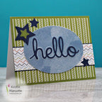 Paper Rose HELLO Clear Stamps 17304 stars