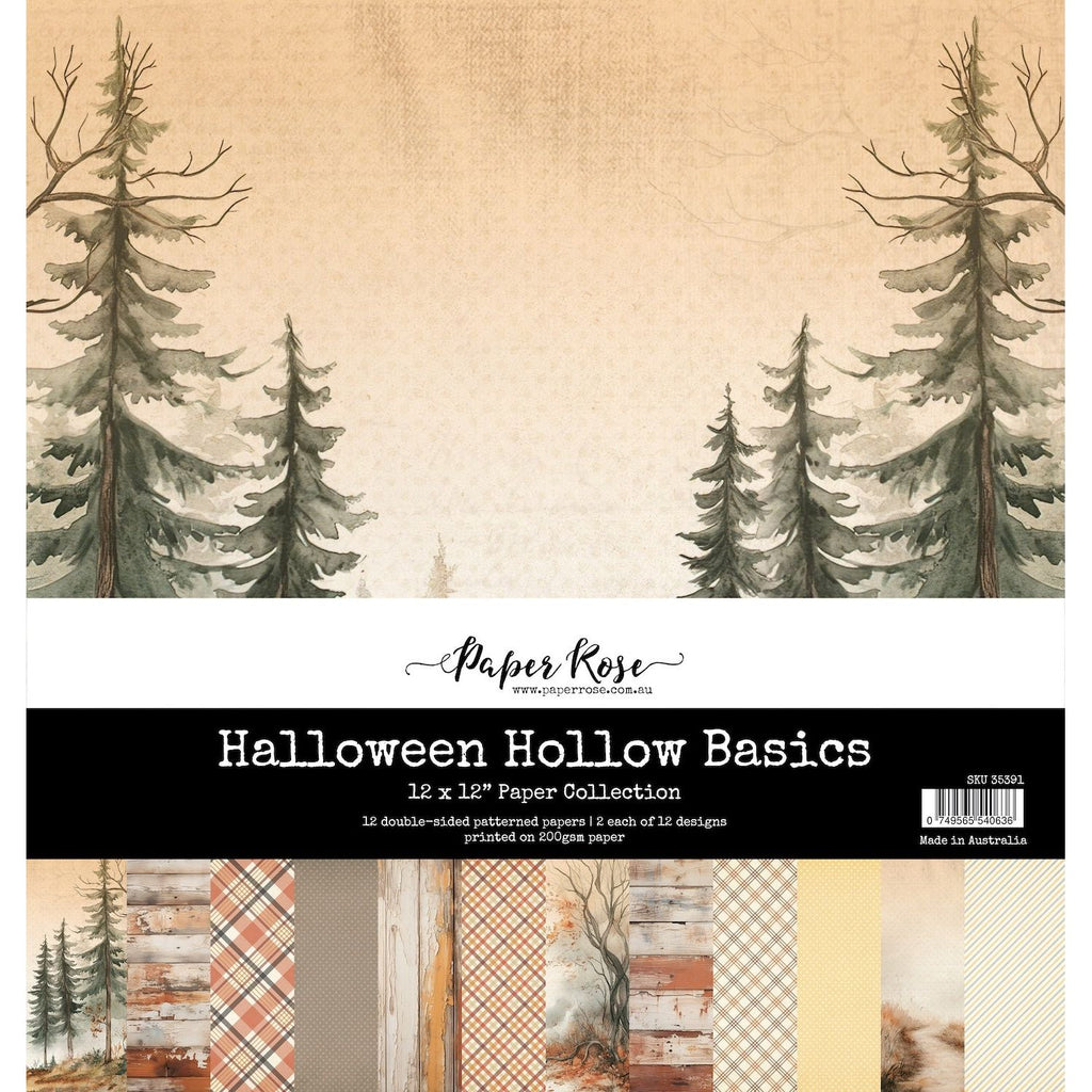 Paper Rose Halloween Hollow Basics 12x12 Paper Pad 35391