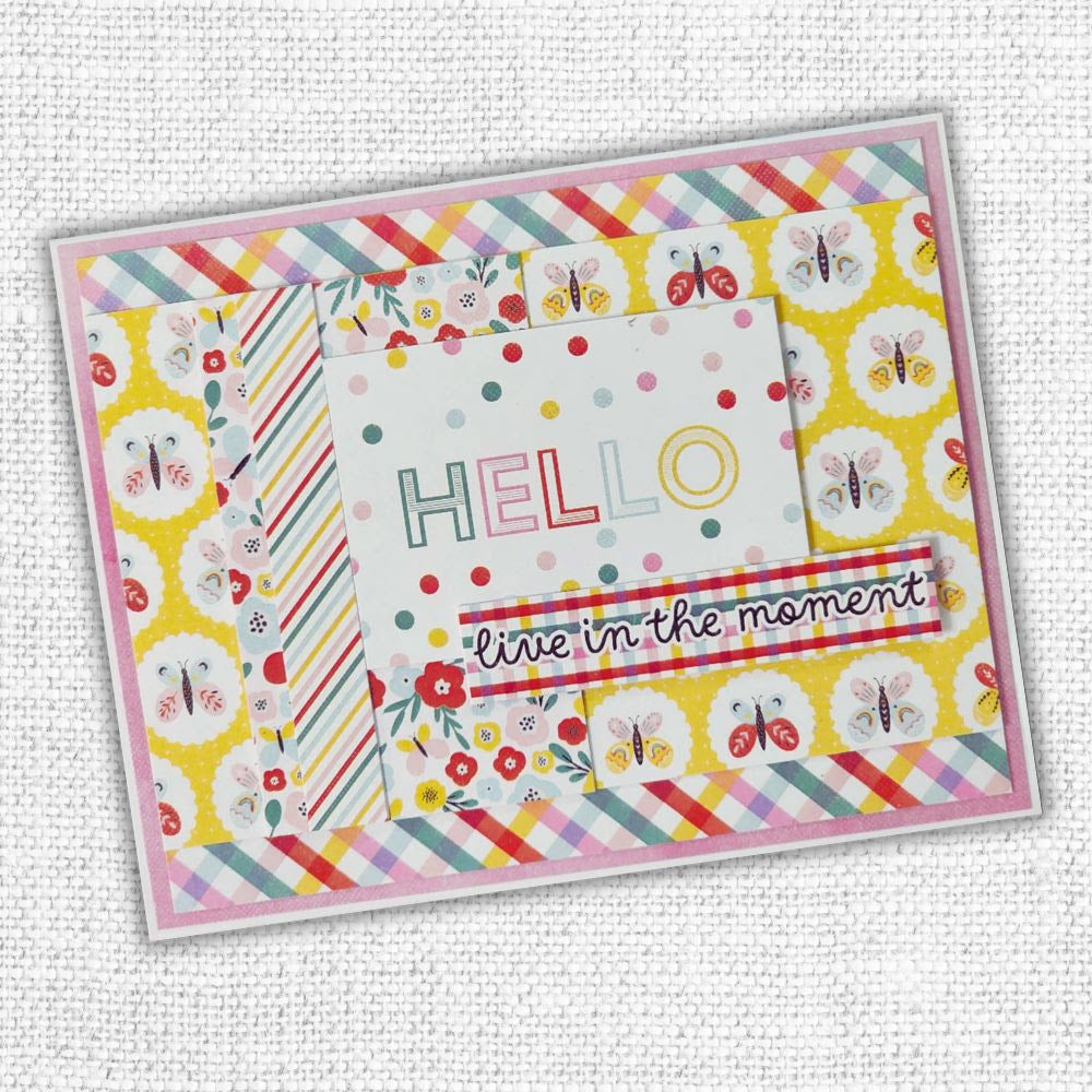 Paper Rose Happy Moments 6x6 Paper 34938 hello